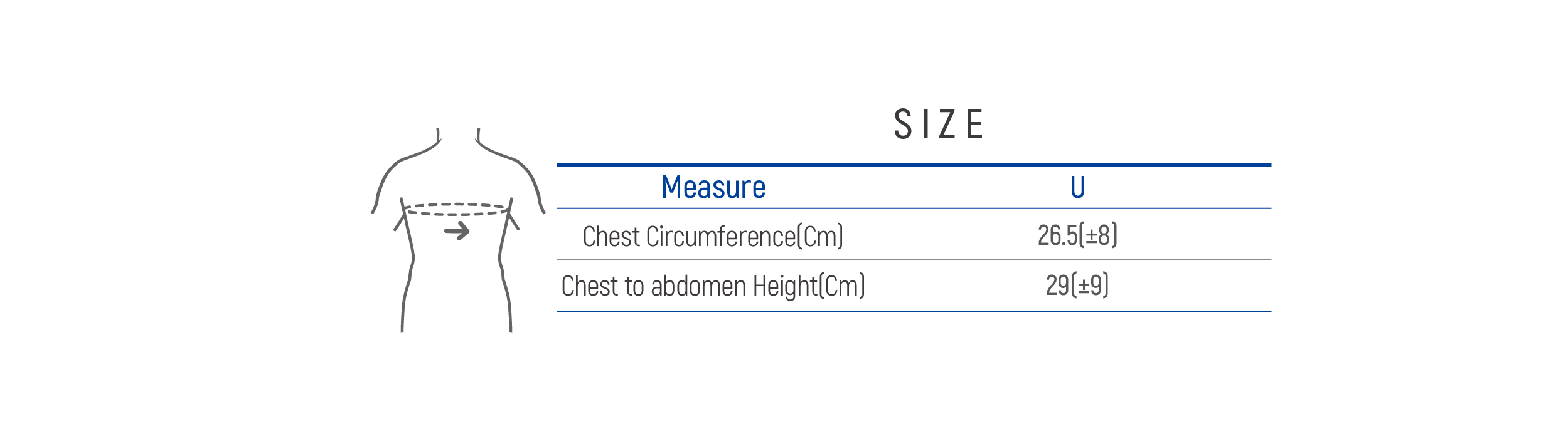 DR-C001 Size table image