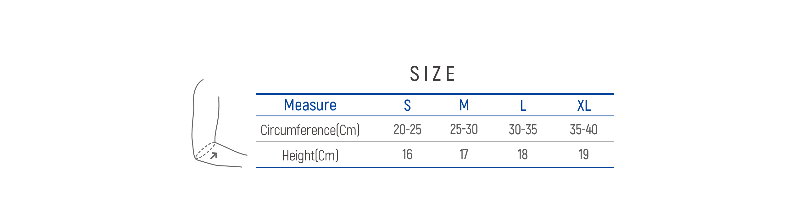 DR-E090 Size table image