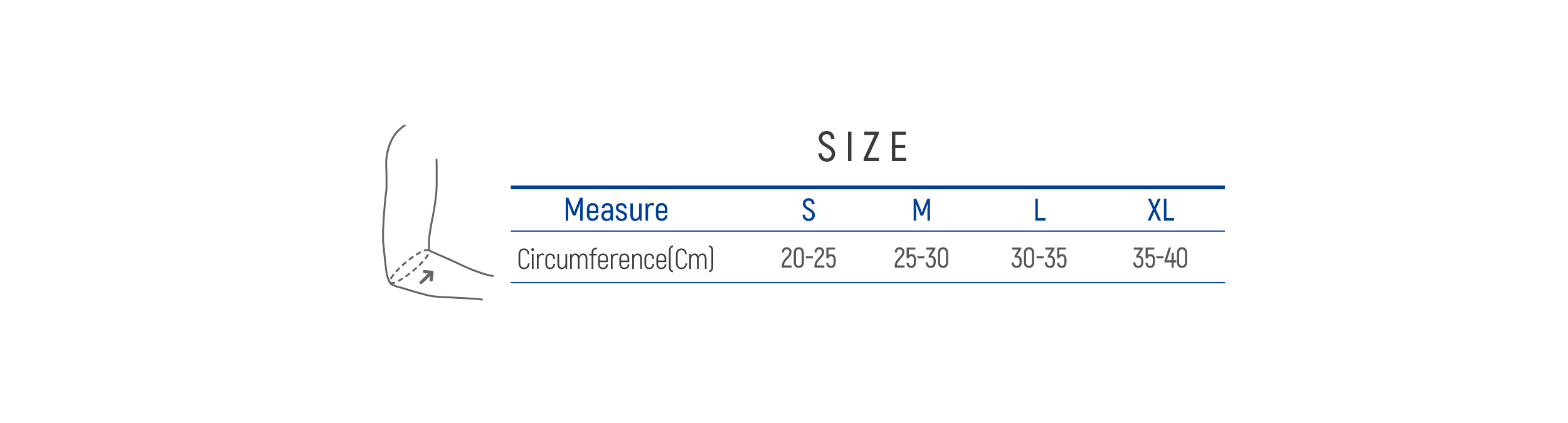 DR-E003 Size table image