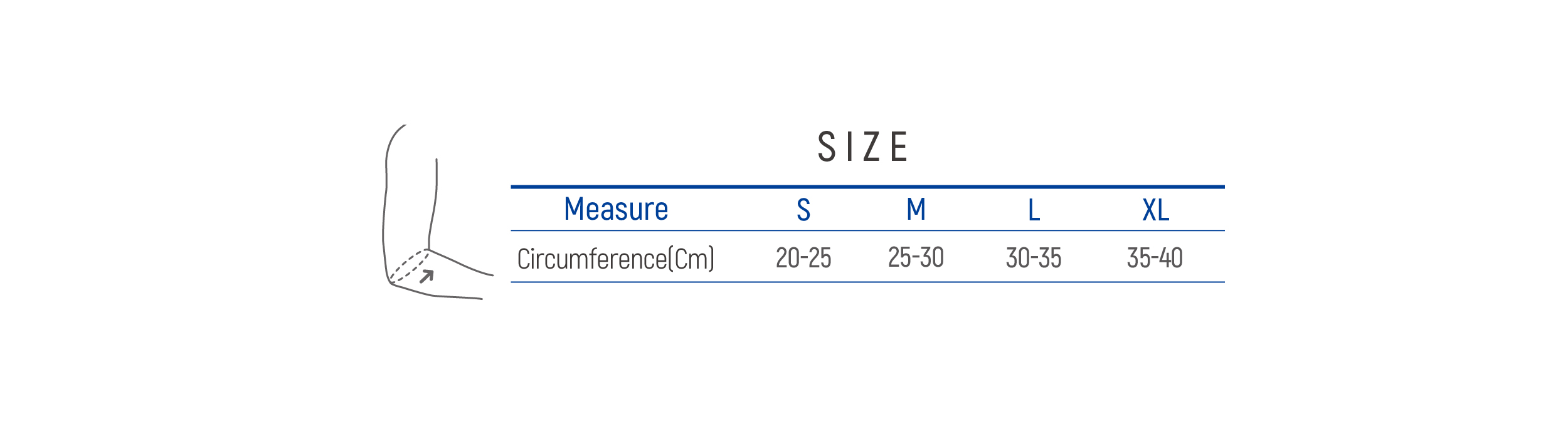 DR-E005 Size table image