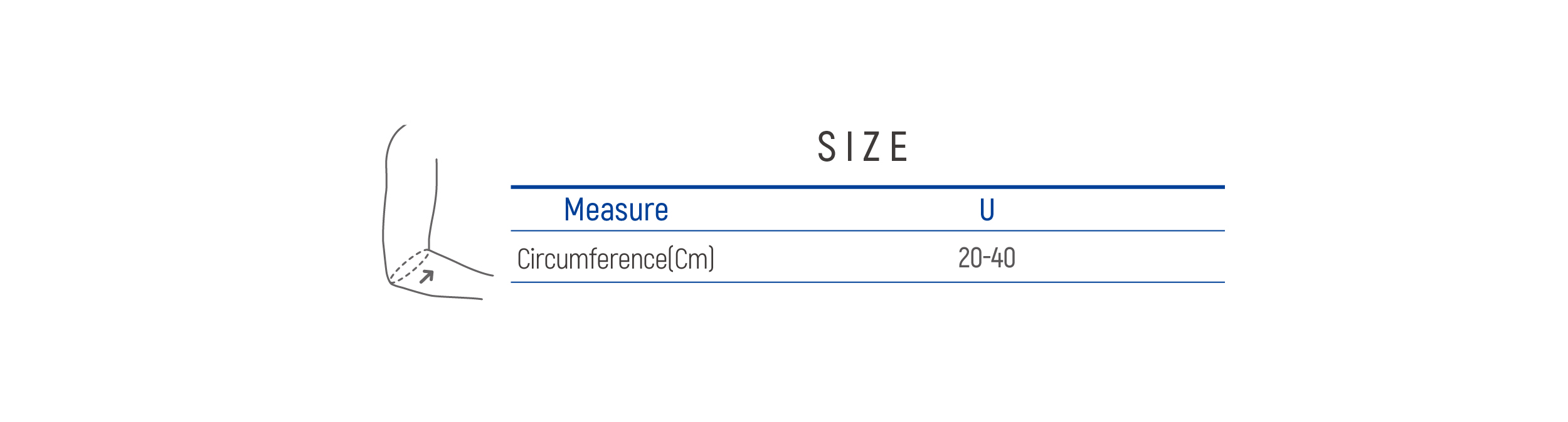 DR-E001 Size table image