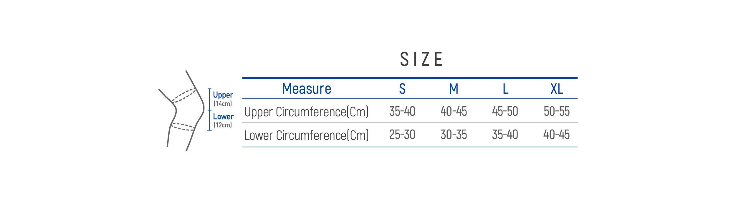 DR-K053 Size table image