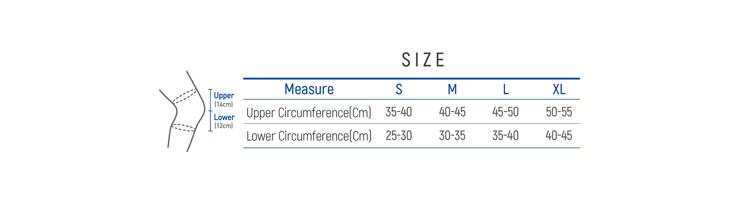 DR-K055 Size table image