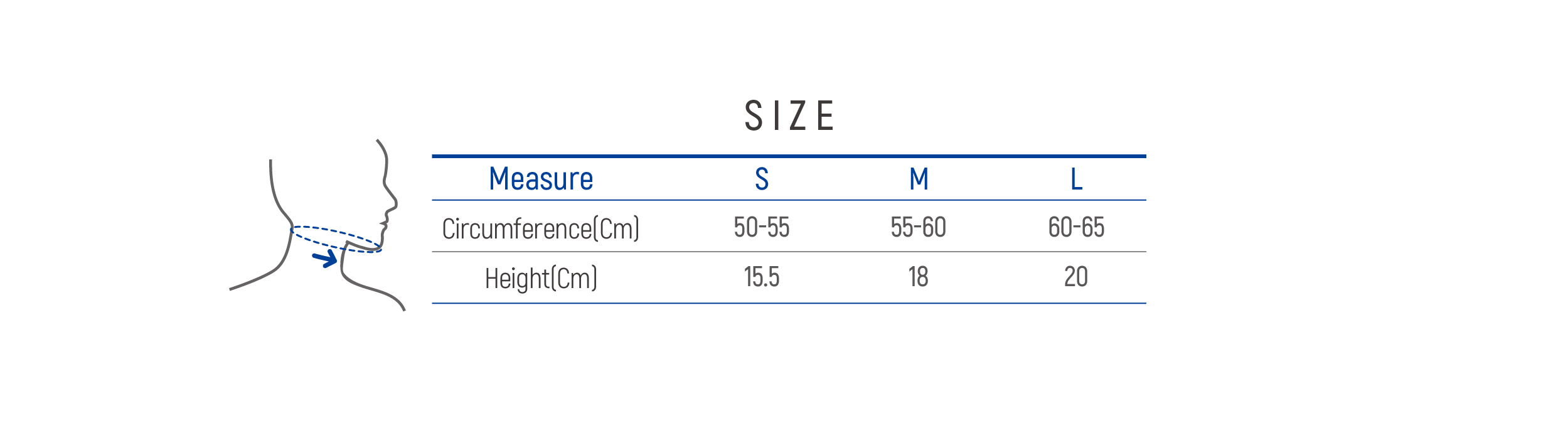 DR-123 Size table image