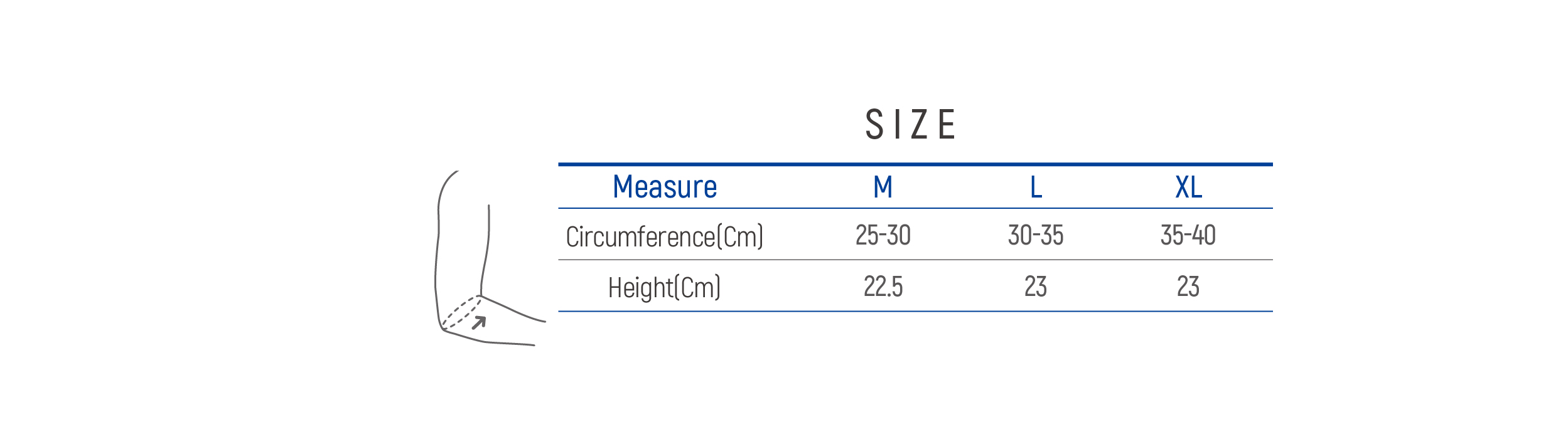 DR-E092 Size table image