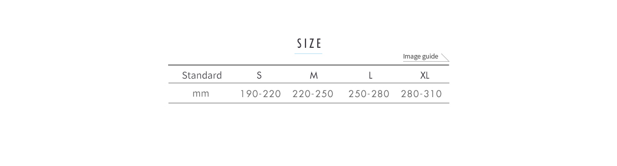 SM-304 Size table image